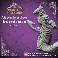 Abomination Swordsman Yuan-ti Figure (Unpainted)