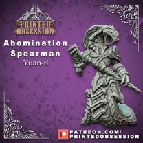 Abomination Spearman Yuan-ti Figure (Unpainted)