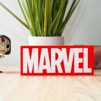 Marvel 3D Printed Shelf Sign Stand