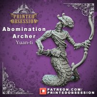 Abomination Archer Yuan-ti Figure (Unpainted)