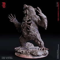 Dragon-cursed Bear Figure (Unpainted)